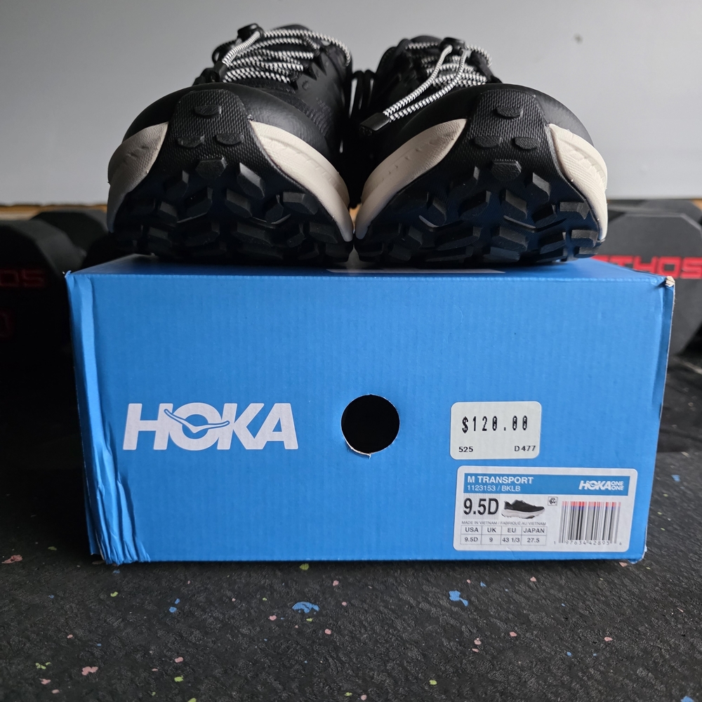 NEW Hoka Men's Transport Black Running Shoes - Picture 7 of 9